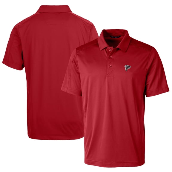 Men's Cutter & Buck Red Atlanta Falcons Logo Prospect Textured Stretch Polo