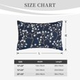 thumbnail image 6 of Haiem Pillowcase for Hair and Skin Queen - Cherry Blossoms on Navy Background Printed Soft Pillowcase with Envelope Closure-20"x30", 6 of 9