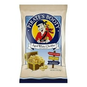 Pirate's Booty Aged White Cheddar Puffs Cheese Snacks, 1 oz (Pack of 24)