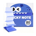 thumbnail image 3 of Translucent Glitter Sticky Notes, 80 Sheets Fruit Shaped Pull Out Notepads, Transparent Self Stick Memo Sheets For Back To School Stationery (Blueberry), 3 of 5