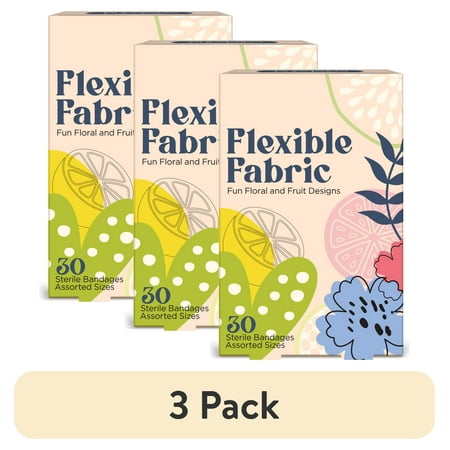 (3 pack) FABRIC DECO EMB 3 ASST 30CT