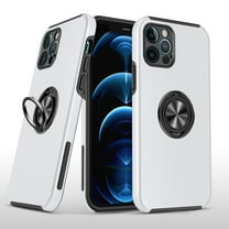 Case for Apple iPhone XR Slim Hybrid 360 Degree Rotatable Metal Invisible Ring Stand Holder Fit Magnetic Car Mount Shockproof Phone Cover fit iPhone XR - Silver