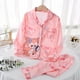 thumbnail image 1 of Pijamas Sanrios Kawaii Anime Mymelody Kuromi Cinnamoroll conjunto de dibujos animados de manga larga para niños ropa de casa para niñas de primavera y otoño, 1 of 4