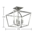 thumbnail image 7 of Townsend 4-Light Ceiling Light in Polished Nickel, 7 of 7