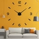 thumbnail image 5 of Reloj de pared de bricolaje, reloj de pared silencioso 3D Reloj de pared grande de bricolaje 3D Reloj de pared de acrílico de diseño moderno para oficina Sala de estar Dormitorio - Negro 50-70 cm oso de fresa Electrónica, 5 of 5