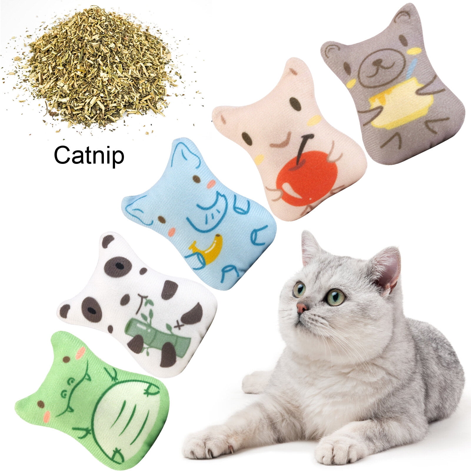 Catnip Toy for Cat Kitten Lovely Animal Plush Toy Scratch-Resistant  Bite-Resistant Teething Toy Relieve Boredom Playing Toys Chew Accessories –  labākās preces interneta veikalā Joom Geek