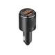 thumbnail image 3 of Cateissary Dual USB Auto Vehicle Car Charger QC 3.0 Adaptador de carga rápida 65W 5V 4.2A de coche con puertos duales USB-A USB-C Electrónica Negro, 3 of 6