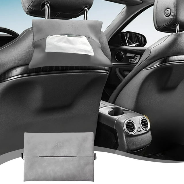 Xihbxyly Artículo En Liquidación Caja de Pañuelos de Cuero y Lana para Coche, Funda de Pañuelos para El Hogar, Funda Extractora Colgante para Sala de Estar y Baño