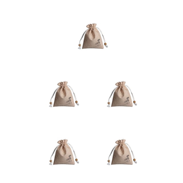 Matsuzay Bolsita fragante de yute de loto, bolsa de papelería, bolsa para eliminación de olores de caramelo, accesorio de luz para armario Type2 NO2