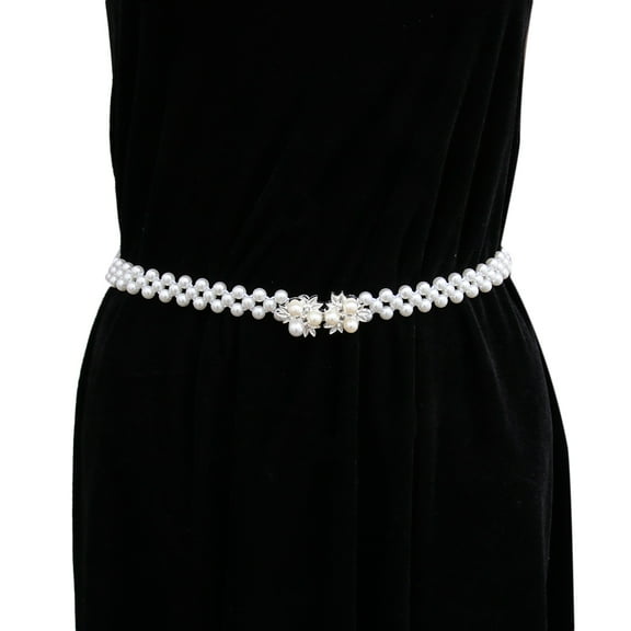 COSMOBETTY 1PC Dress Belt for Women Acrylic Vintage Chain Style Durable Fashion Accessory for Girls Daily Wear 65x0.8in