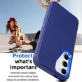 thumbnail image 5 of For Samsung Galaxy S24 Plus / Galaxy S25 Plus Case Shockproof Dust / Drop proof Heavy Duty Rugged Protectie Cover 3 in 1 Layers Case For Galaxy S24 Plus S25 Plus 6.7'' Blue, 5 of 9