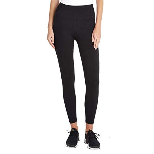Danskin Danskin Women's Active High Waist Space Dye Legging, Black