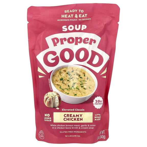 Proper Good, Creamy Chicken Soup, 12 oz