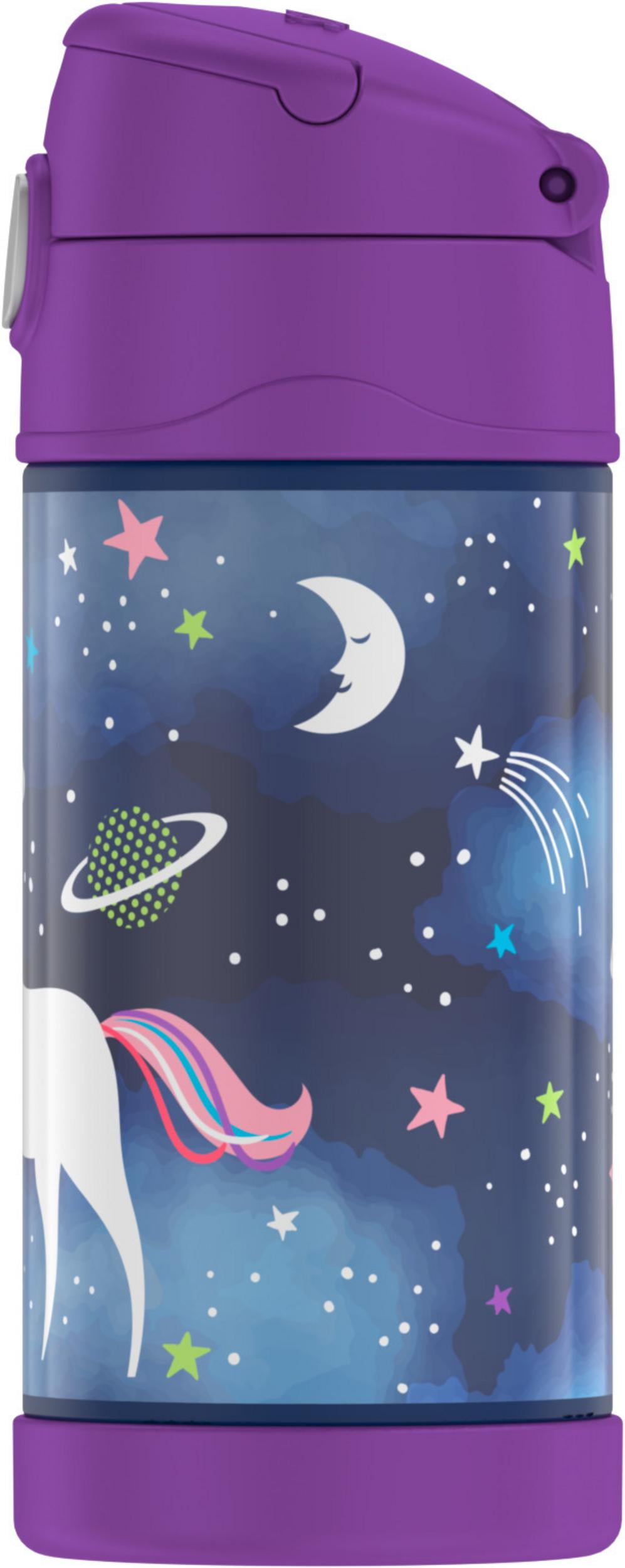 Thermos 12oz Unicorn FUNtainer Water Bottle with Bail Handle..New