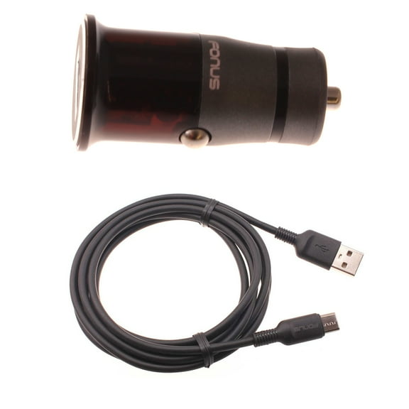 For Sonim XP3plus - 18W Fast Car Charger, 6ft USB-C Cable Long Power Wire TYPE-C Cord Power Adapter Quick Charge DC Socket Compatible With Sonim XP3plus Phone