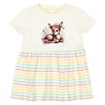 thumbnail image 3 of Inktastic Baby Girl Deer Cottagecore Girls Baby Dress, 3 of 5