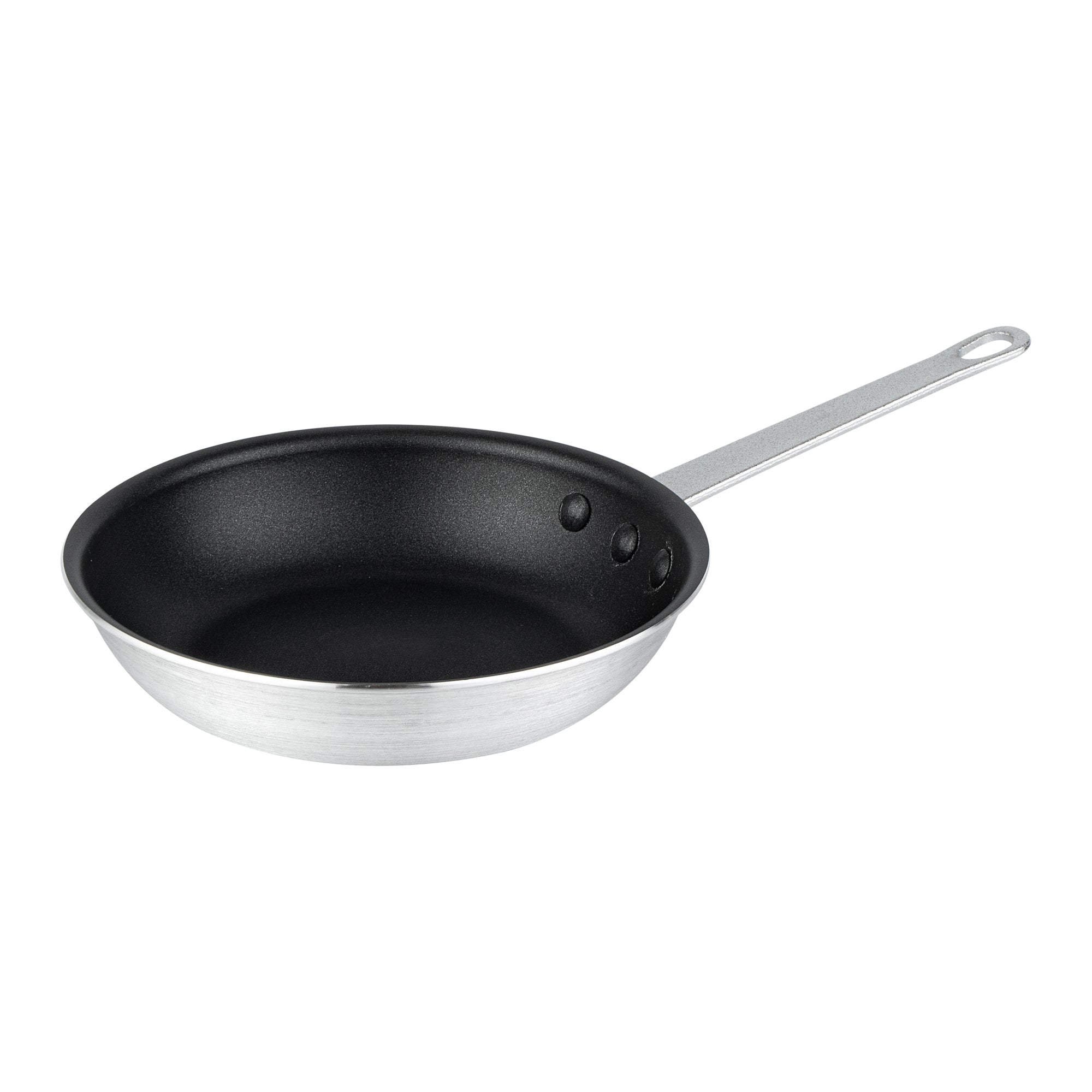 Restaurantware-Met Lux 8 Inch Fry Pans, Set Of 6 No-Stick Frying Pans - Induction-Ready, Triple-Riveted, Black Aluminum Cooking Skillets, Durable, For Searing, Sautéing, And Browning Food
