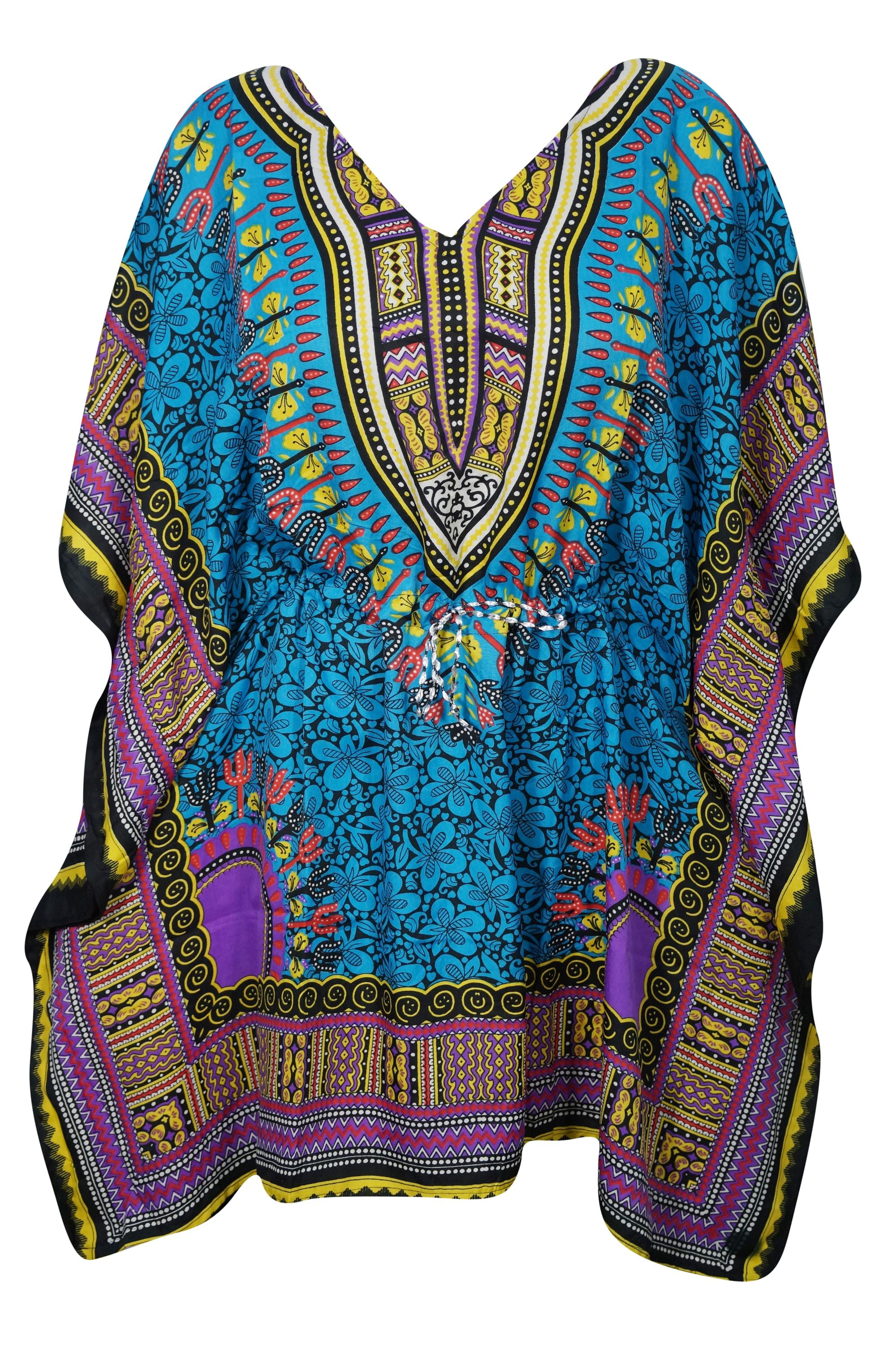 african print beach cover up