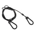 thumbnail image 4 of Cables de iluminación de escenario con carga de 220 lb, cuerda de seguridad para iluminación de fiestas para clubes de teatro Negro 347 pulgadas 2 piezas, 4 of 9