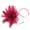Wine red, variant on Women's Fascinator Hat with Flower Feather Mesh Veil Hair Clip for Wedding Tea Party Derby