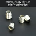 thumbnail image 3 of 10Pieces Round Handle Wedges Hammer Splitting Wedges Hand Metal Round Steel for Claw Hammer Sledge, 3 of 20