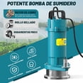 thumbnail image 2 of Bomba De Agua Sumergible 1/2 Hp 110v Para Agua Limpia/ Sucia, 2 of 4