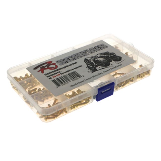 330PCS Juego de tornillos de reparación de metal aptos para HSP 94111 1/10 RC perfke tornillos de carro sobre orugas tuercas