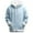 Light Blue, variant on Men's Long Sleeve Hoodie Solid Color Casual Outfits Basic Pullover Winter Clothing Fashion Tops Fall Clothes 2025