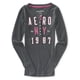 thumbnail image 1 of Aeropostale Mujeres Ny Thermal Henley Shirt, Gris, Grande Aeropostale henley, 1 of 2