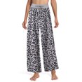 thumbnail image 1 of Sexy Dance Pantalones de salón Palazzo de talla grande para mujer, pantalones de pijama informales holgados de leopardo, ropa de dormir, 1 of 4