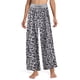thumbnail image 1 of Sexy Dance Pantalones de salón Palazzo de talla grande para mujer, pantalones de pijama informales holgados de leopardo, ropa de dormir, 1 of 4