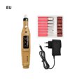 thumbnail image 4 of Qarigey Taladro eléctrico tallado pluma conjunto desata el potencial creativo máquina portátil de mejora de uñas conjunto de molino de Juegos de manicura  estándar de Europa Oro, 4 of 6