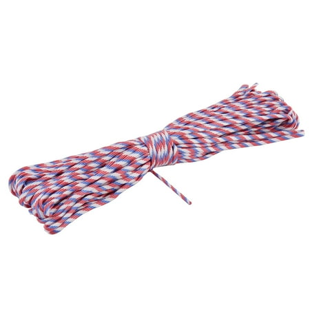 

Outdoor Nylon Practical Multifuncation Braid Rope Multicolor 5mm Width 98Ft Long