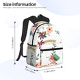 thumbnail image 4 of Fotbe Pretty Floral With Leaves Lightweight Casual Laptop Backpack for Men and Women, Daily use Waterproof backpack, Backpack for College, 4 of 8
