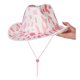 thumbnail image 2 of Set de sombrero de vaquero rosa con estampado de leche y gafas para adultos, 2 of 2
