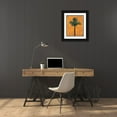 thumbnail image 3 of Simons 12x14 Black Ornate Wood Framed with Double Matting Museum Art Print Titled - Fiesta Palm Amber, 3 of 4
