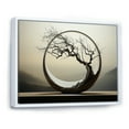 thumbnail image 2 of Designart "Surreal Serpentine Solitude With Bonsai Elements In Japan" Tree Bonsai Floater Framed Wall Art Living Room, 2 of 5