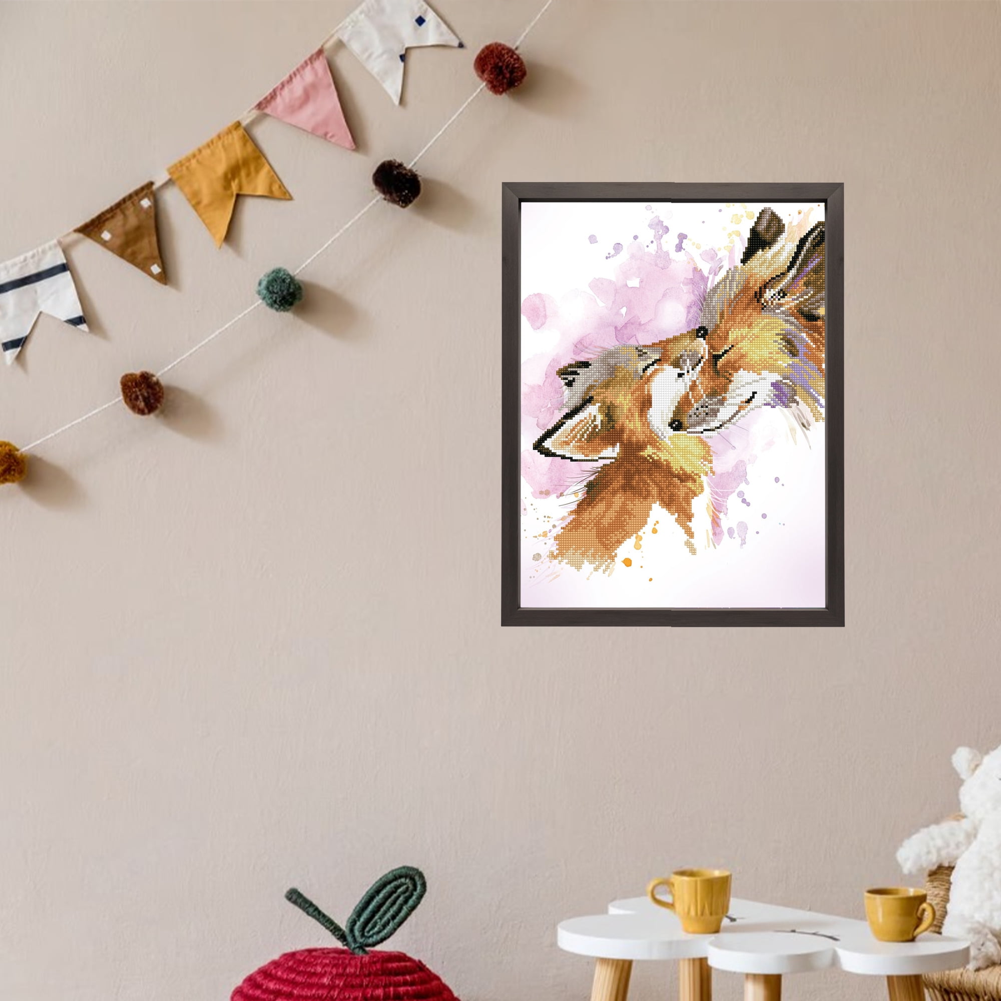 Diamond Dotz Fox Bliss Animal Diamond Painting Kits for Adults - Diamond Art Kits a Relaxing Creative Craft Kit with Dotz Gems 16"x20"