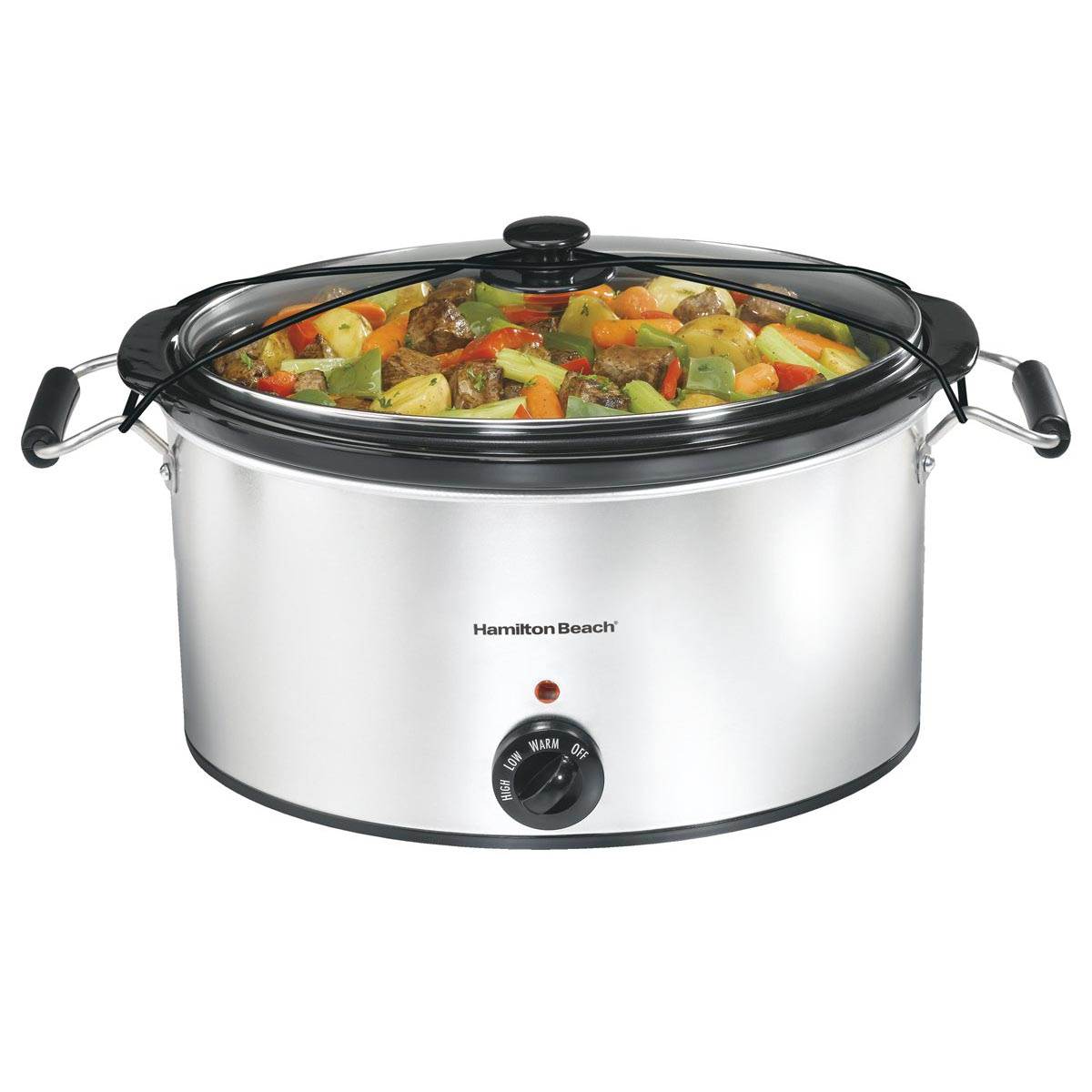Hamilton Beach 7 Quart Classic Counter Top Oval Slow Cooker With Lid 
