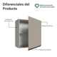 thumbnail image 3 of Alacena Gabinete Superior Cocina Madesa Nice 60cm Crema, 3 of 5