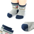 thumbnail image 5 of Toddler Socks 12 Pack Baby Non Slip Skid Ankle Cotton Crew Socks With Grips, 5 of 6