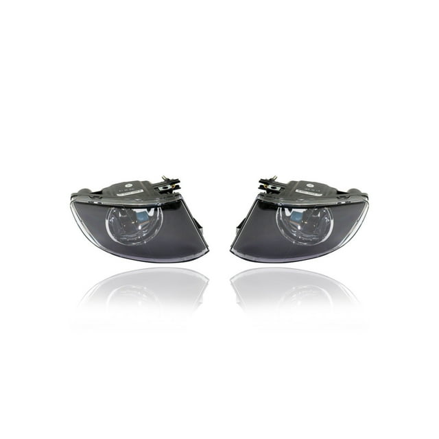 Fog Light Assembly - Compatible/Replacement for '07-13 BMW 3-Series-Base - Pair, Left Driver + Right Passenger Set - 63176937466, 63176937465 - CAPA