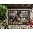 thumbnail image 3 of Carolines Treasures DAC1724MAT 18 x 27 in. Unisex American Eskimo Fall Kitchen Pumpkins Doormat, 3 of 5