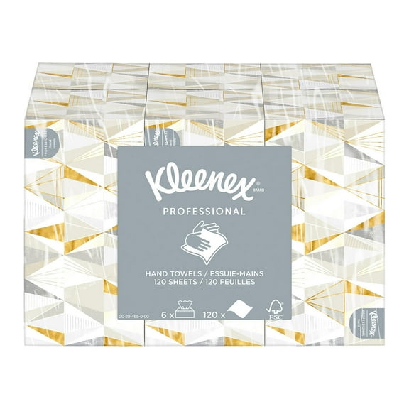 Kleenex Professional Folded Hand Towels, 120 Sheets, 6-Pack