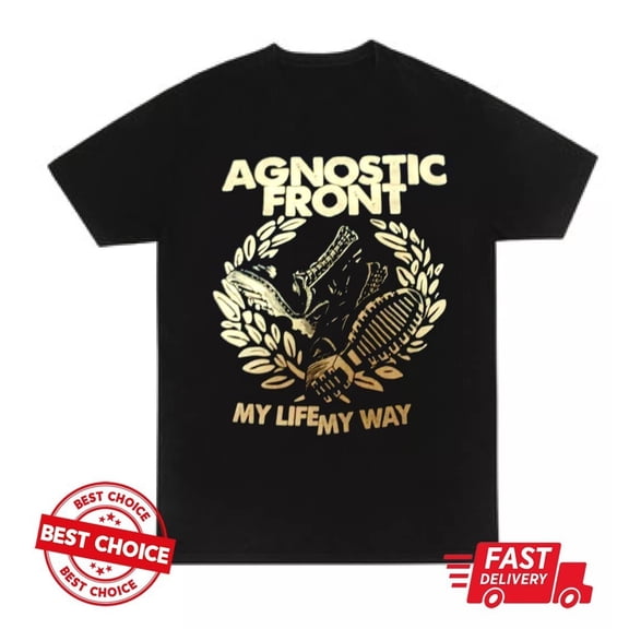 My Life My Way - Agnostic Front S-4XL Men's T-Shirt Cotton CV182