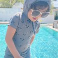 thumbnail image 7 of LUOGENLI Boys Swim Trunks 14-16 Set Girls and Boys 1 Piece Swimsuit Kid Water Sport Short Swimsuit Bathing Suits Boys Swim Trunks with Shirt 12-14 Boys Swim Trunks with Shirt Grey 5Y, 7 of 7