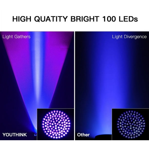 Ejoyous Uv 100 Led Blacklight Scorpion 395-400nm Violet Flashlight Detection Torch Light