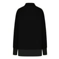 thumbnail image 6 of IROINNID Shirt for Women Solid Long Sleeve Comfortable Fall Spring Basic Shirt Tops,Black, 6 of 7