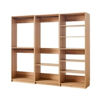 Prosper Oak Freestanding Walk in Wood Closet System