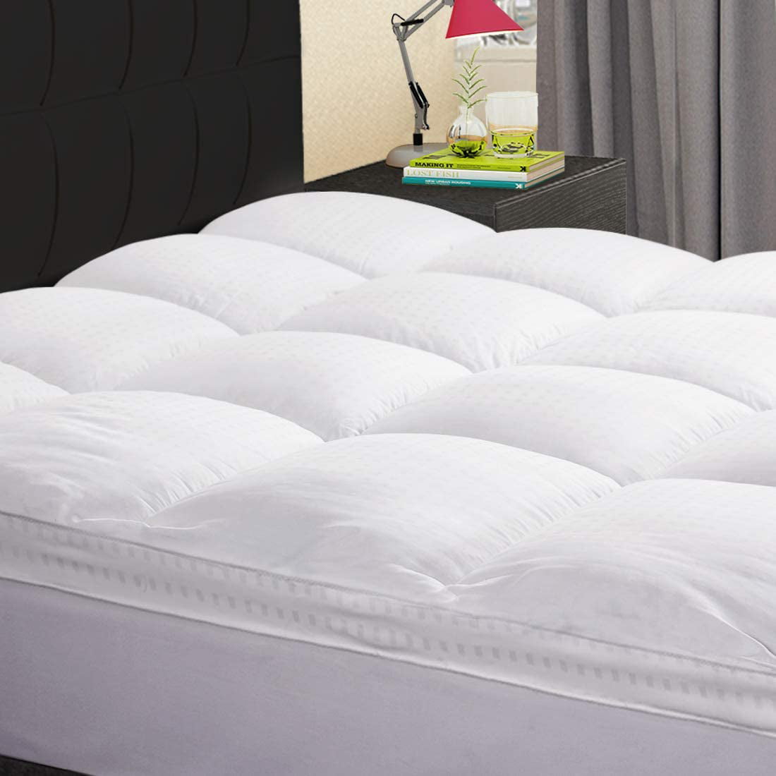 Details about   CHOKIT Extra Thick Queen Size Mattress Topper Cooling Cotton Mattress Pad Cover